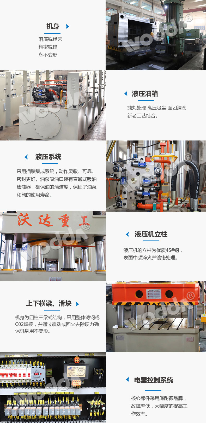 200噸四柱液壓機細(xì)節(jié)